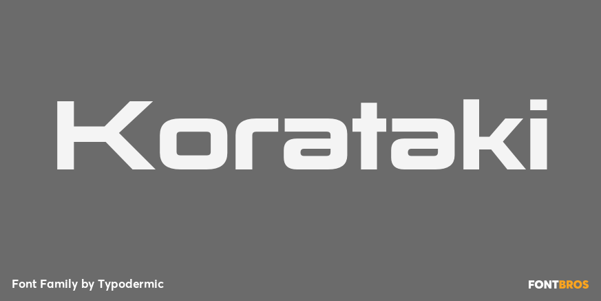 Korataki Font Poster #1