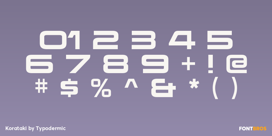 Korataki Font Poster #1