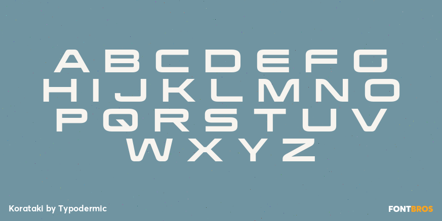 Korataki Font Poster #1