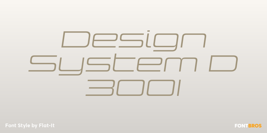 Design System D 300I Font Poster #1