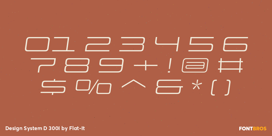 Design System D 300I Font Poster #4