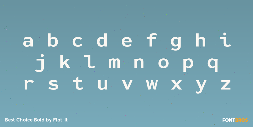 Best Choice Bold Font Poster #3