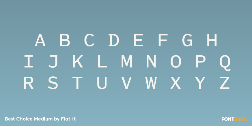 Best Choice Medium Font Poster #1