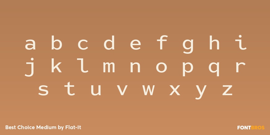 Best Choice Medium Font Poster #1