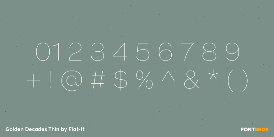 Golden Decades Thin Font Poster #4