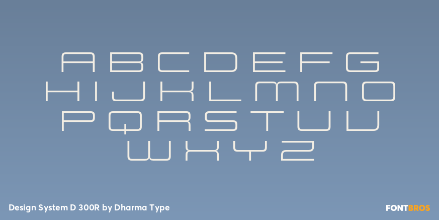 Design System D 300R Font Poster #2