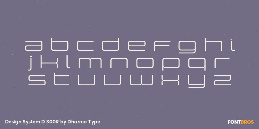 Design System D 300R Font Poster #3