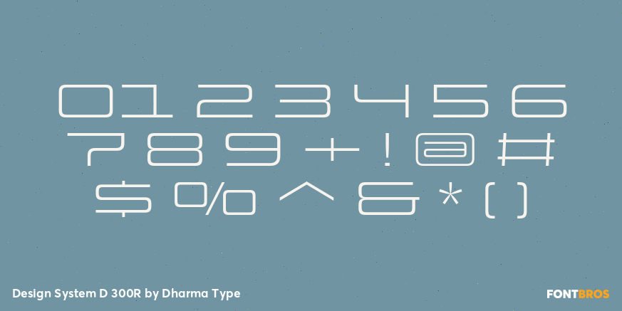Design System D 300R Font Poster #4