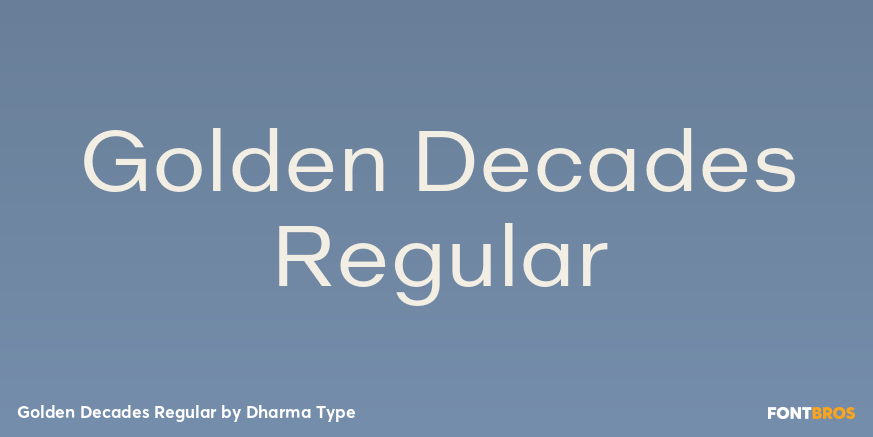 Golden Decades Regular Font Poster #1