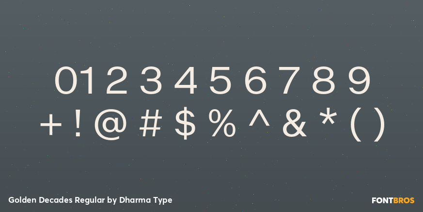 Golden Decades Regular Font Poster #4