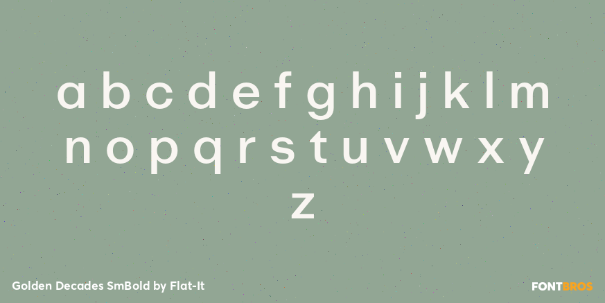 Golden Decades SmBold Font Poster #3