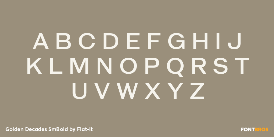 Golden Decades SmBold Font Poster #1