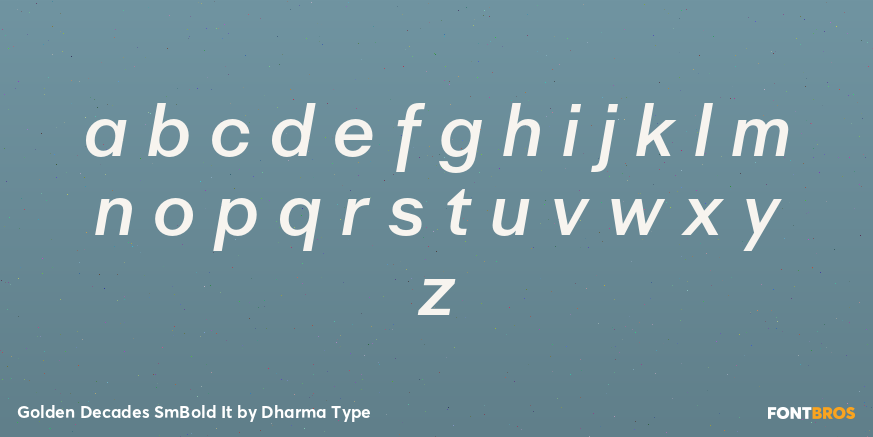Golden Decades SmBold It Font Poster #3