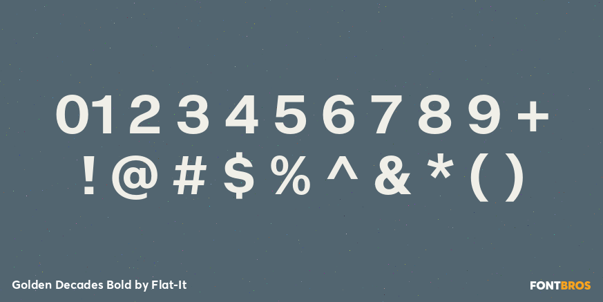 Golden Decades Bold Font Poster #4