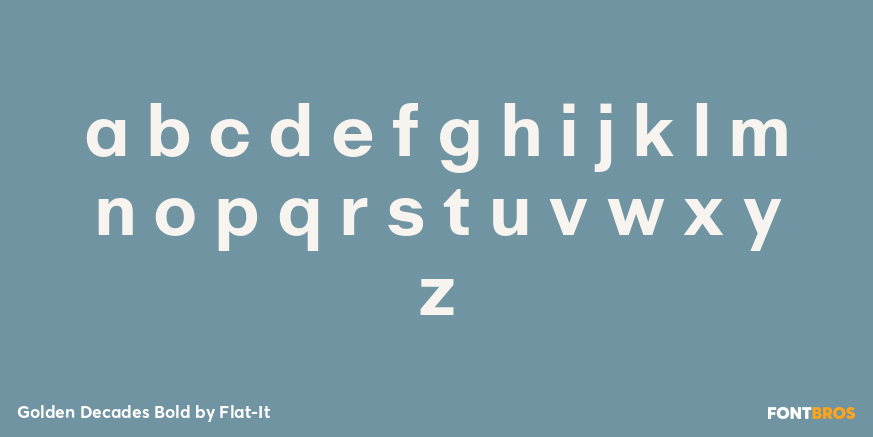 Golden Decades Bold Font Poster #3