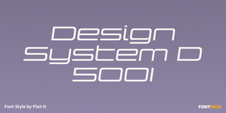 Design System D 500I Font Poster #1