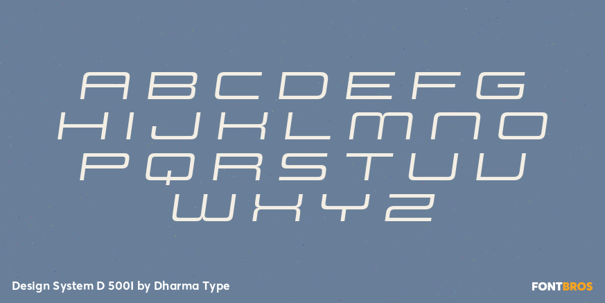 Design System D 500I Font Poster #2