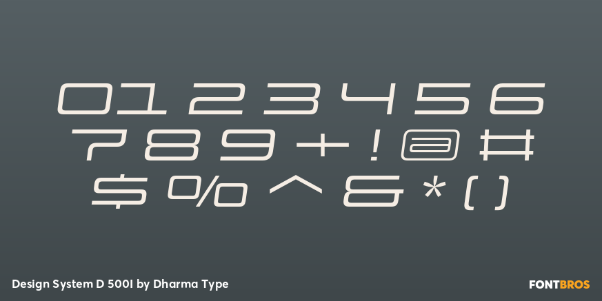 Design System D 500I Font Poster #4