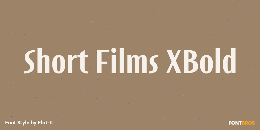 Short Films XBold Font Poster #1