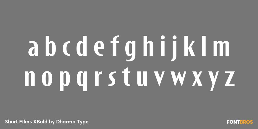 Short Films XBold Font Poster #3