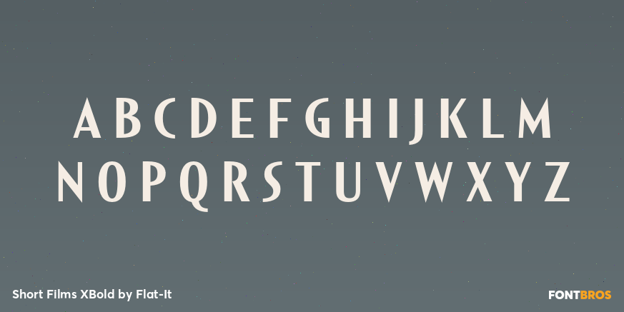 Short Films XBold Font Poster #1