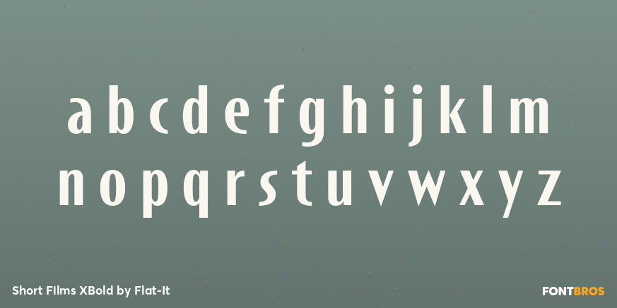 Short Films XBold Font Poster #1