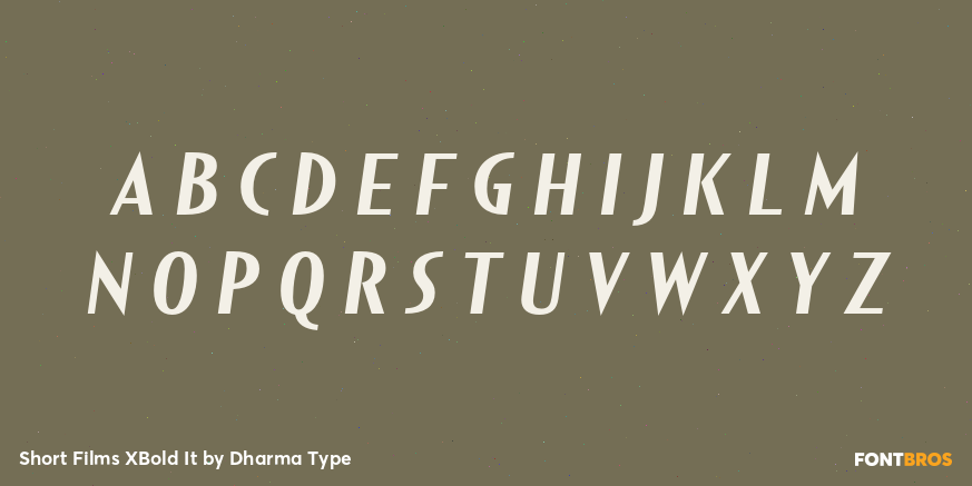 Short Films XBold It Font Poster #2