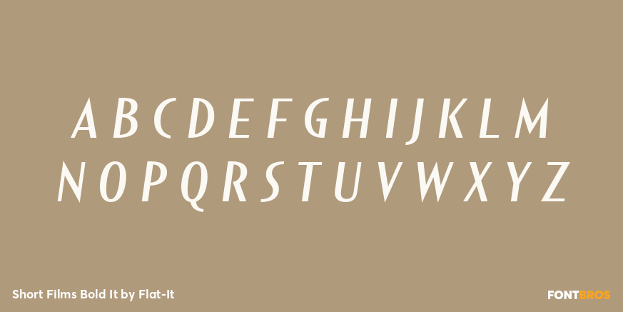 Short Films Bold It Font Poster #1