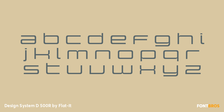 Design System D 500R Font Poster #3