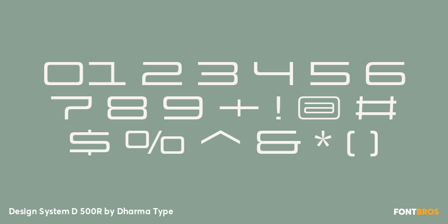 Design System D 500R Font Poster #4