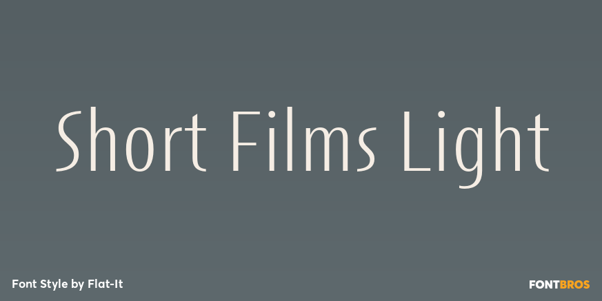 Short Films Light Font Poster #1