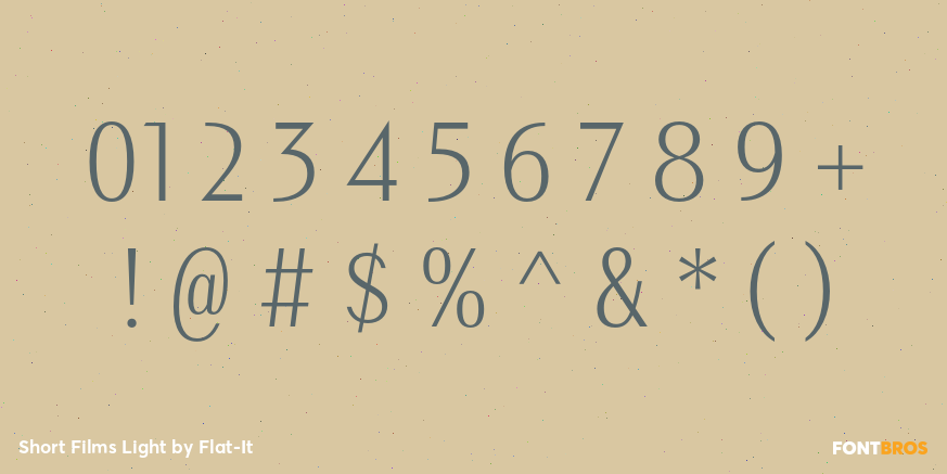 Short Films Light Font Poster #1