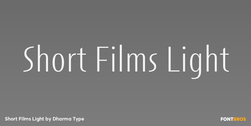 Short Films Light Font Poster #1