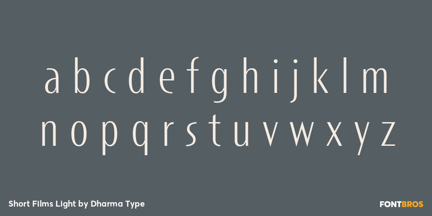 Short Films Light Font Poster #3