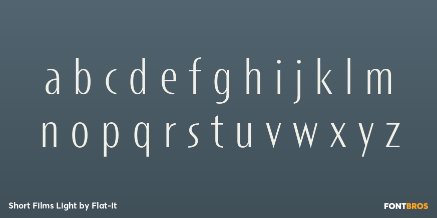 Short Films Light Font Poster #1