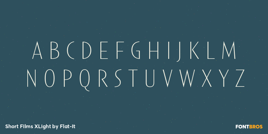 Short Films XLight Font Poster #1