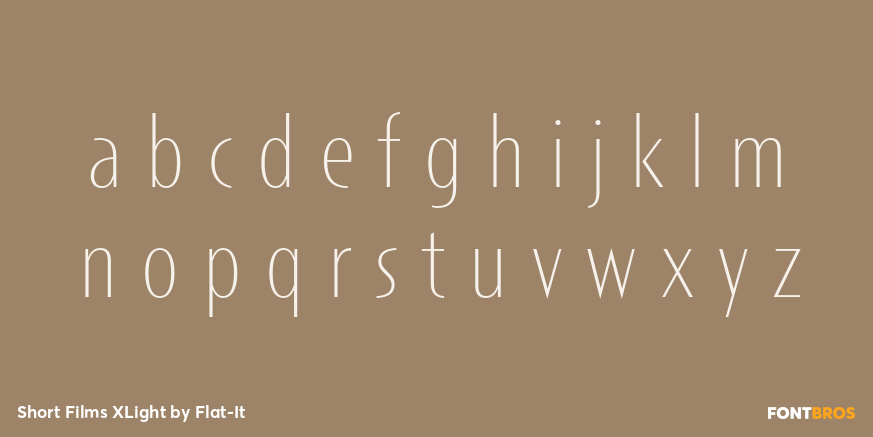 Short Films XLight Font Poster #1