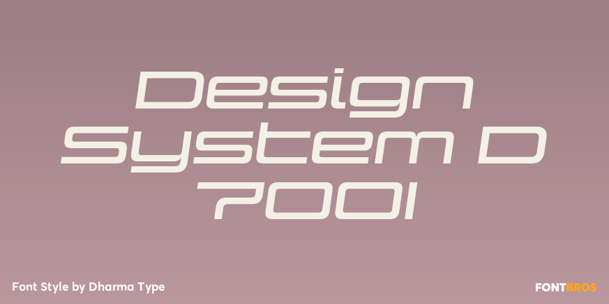 Design System D 700I Font Poster #1