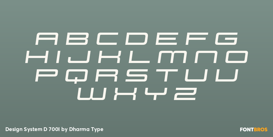 Design System D 700I Font Poster #2