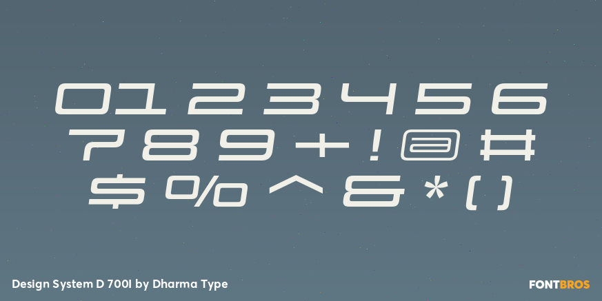 Design System D 700I Font Poster #4