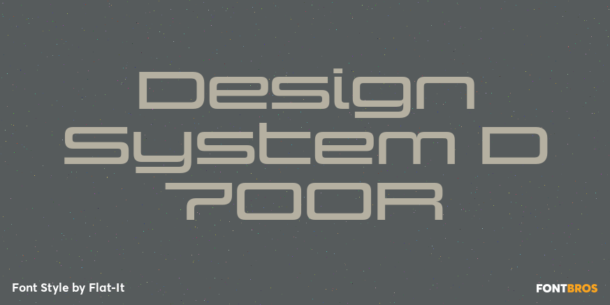 Design System D 700R Font Poster #1