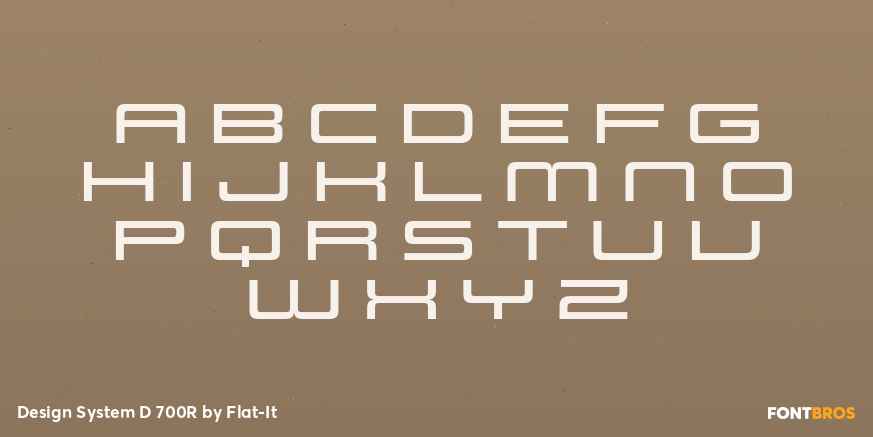 Design System D 700R Font Poster #2