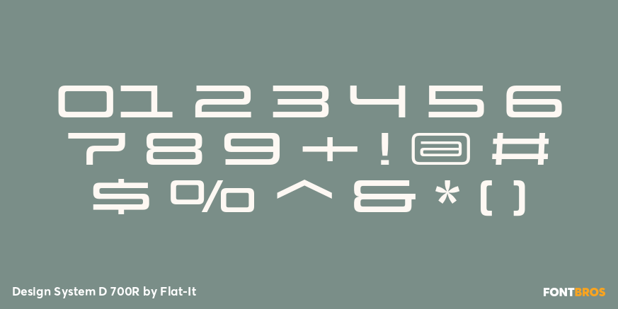 Design System D 700R Font Poster #4