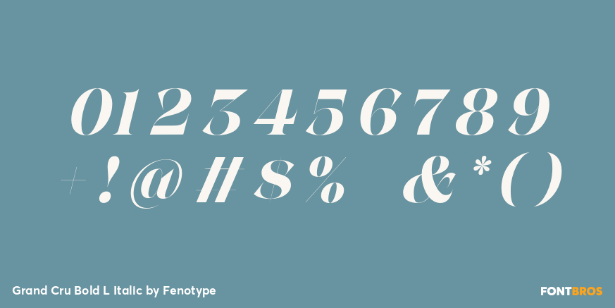 Grand Cru Bold L Italic Font Poster #4