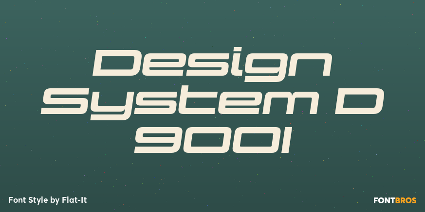 Design System D 900I Font Poster #1