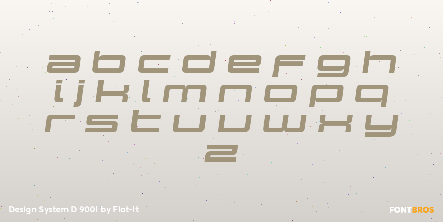 Design System D 900I Font Poster #3