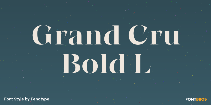 Grand Cru Bold L Poster