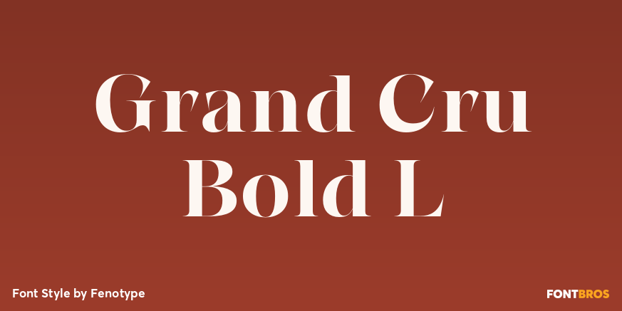 Grand Cru Bold L Poster
