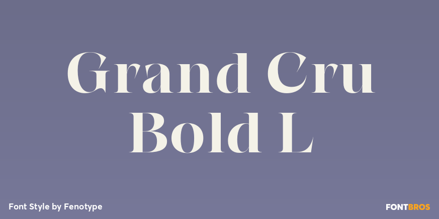 Grand Cru Bold L Poster