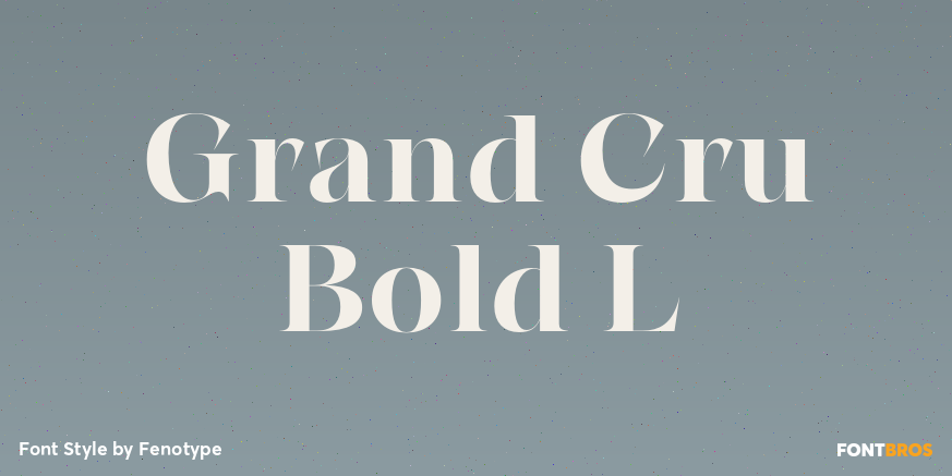Grand Cru Bold L Poster